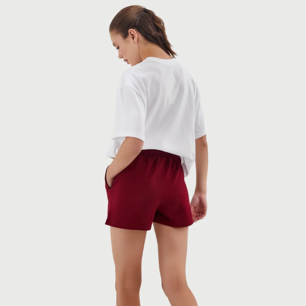Auric - Cotton Auric Embroidered Pique Mini Shorts