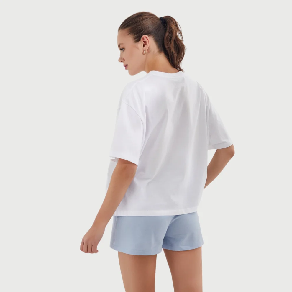 Auric - Cotton Auric Embroidered Pique Mini Shorts