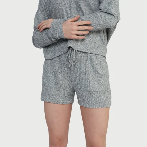 Auric - Beli Bağcıklı Cepli Comfort Şort Pijama Altı