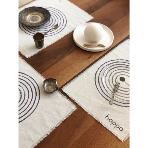 Happa - The Knidos Labyrinth Set Of 4 Placemats