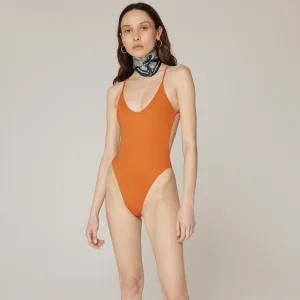 Savanna Econyl V-neck Cross Strapped One-piece