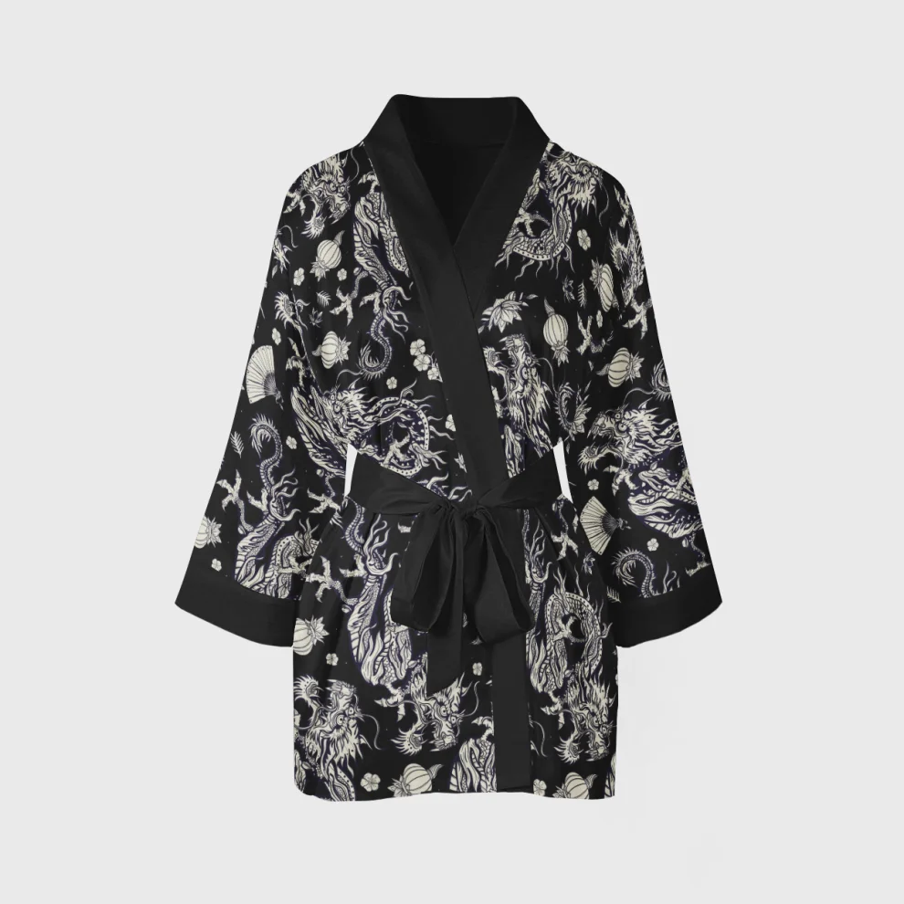 Helal Merch - Short Double Dragon Kimono