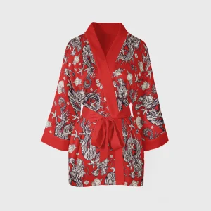 Short Double Dragon Kimono
