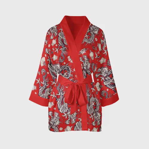 Helal Merch - Short Double Dragon Kimono