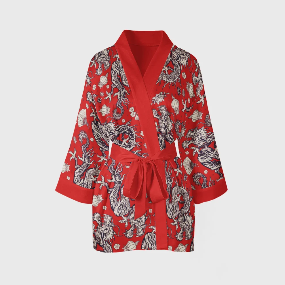Helal Merch - Short Double Dragon Kimono