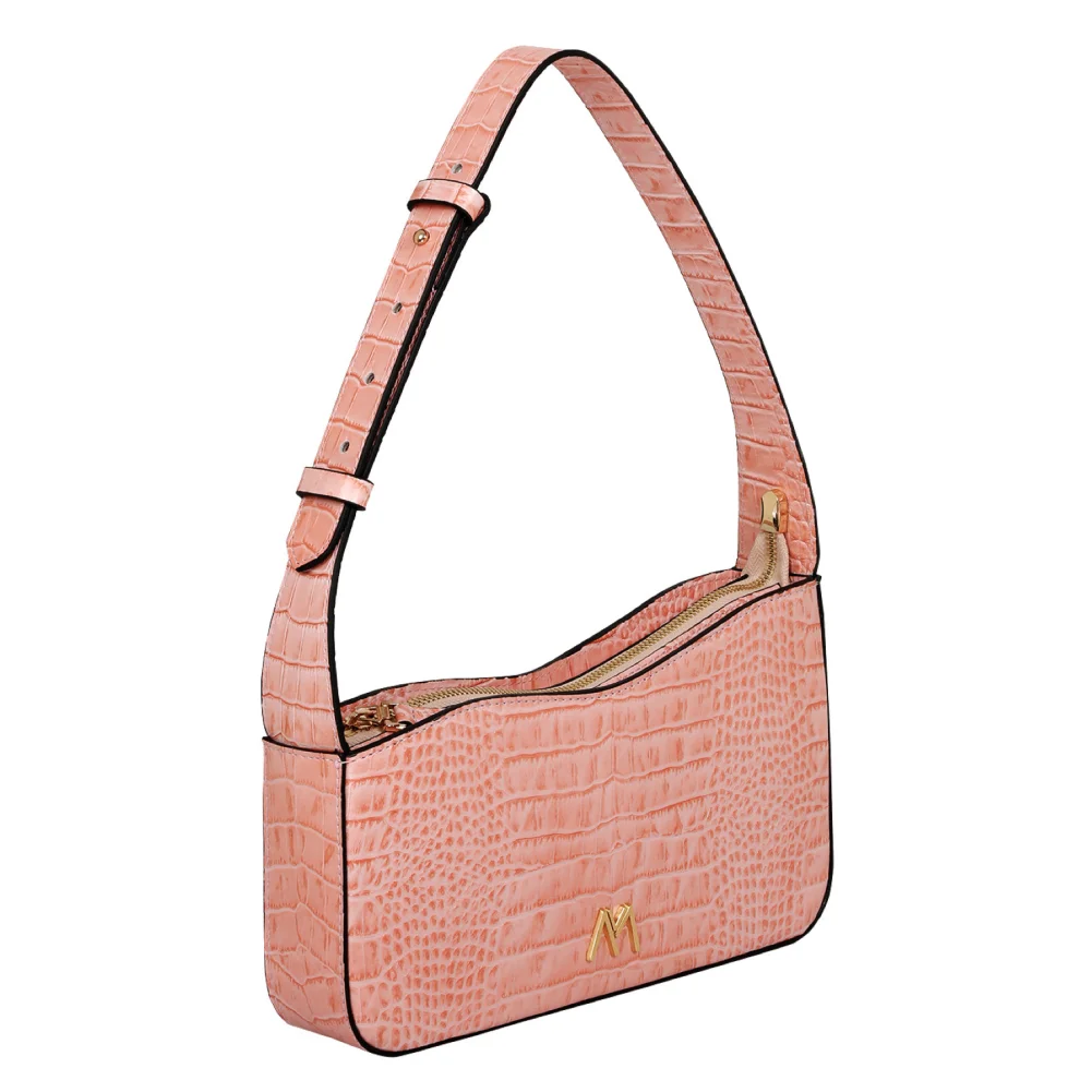 Mev's Atelier	 - Ephron Genuine Leather Baguette Bag Croco Print