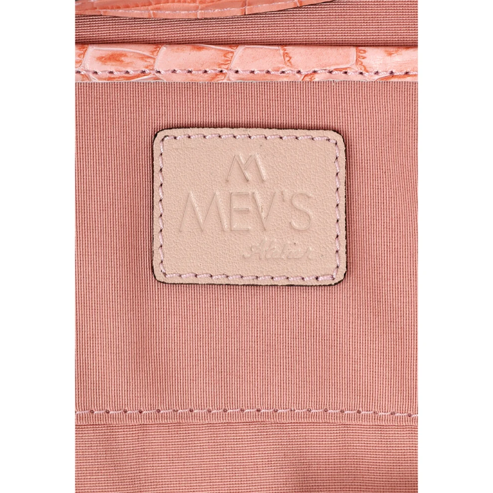 Mev's Atelier	 - Ephron Genuine Leather Baguette Bag Croco Print