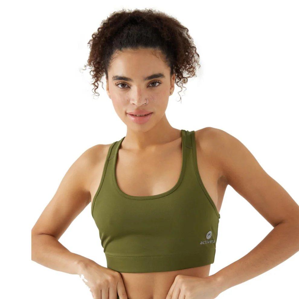Activera - A Breast-backed Sports Bras Drab-Green XL