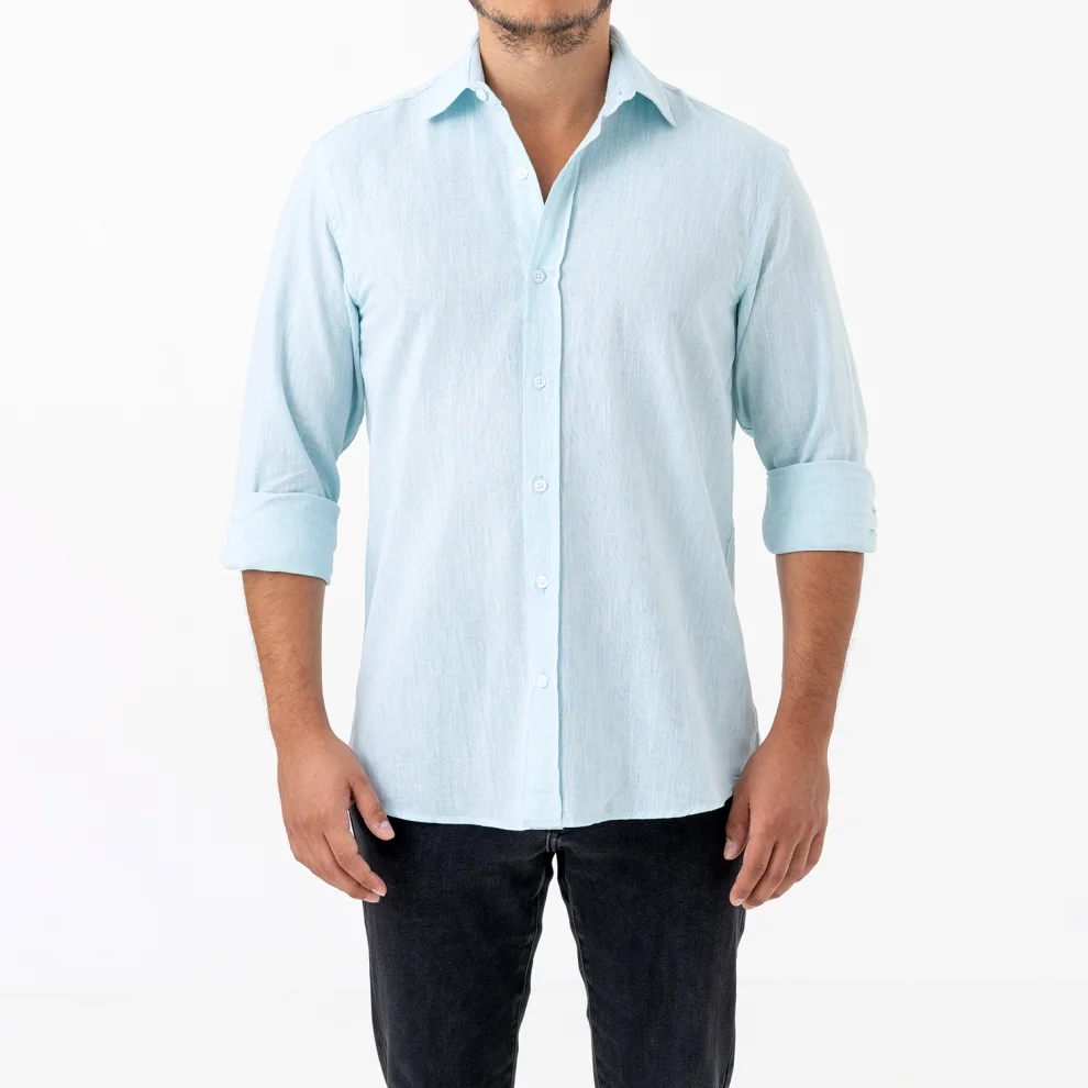 H and clearance m linen shirt