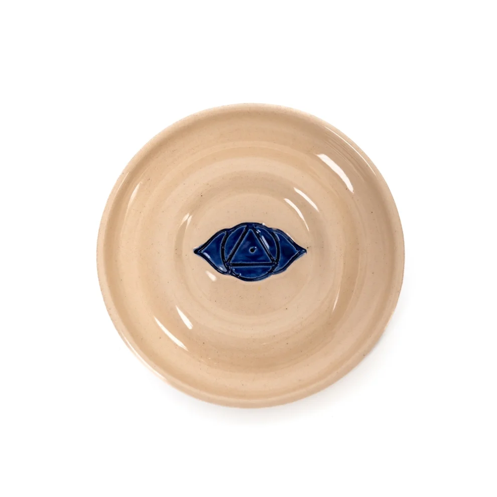 Damlart Ceramic Studio - Ceramic 6th Chakra İncense Holder