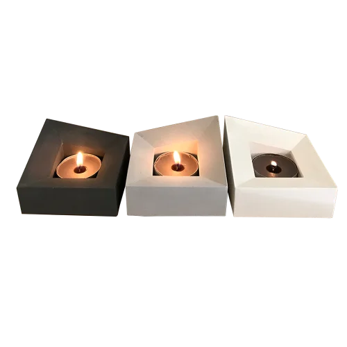 Studio Ays - Angled Candleholders Set Of 3