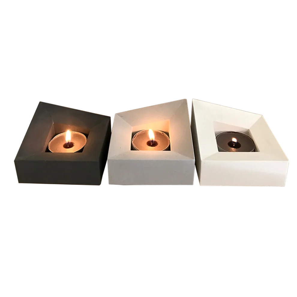Studio Ays - Angled Candleholders Set Of 3
