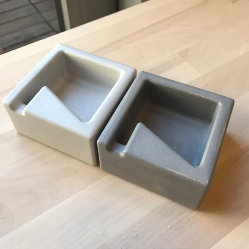 Studio Ays - Gray Concrete Ashtray Set Of 2