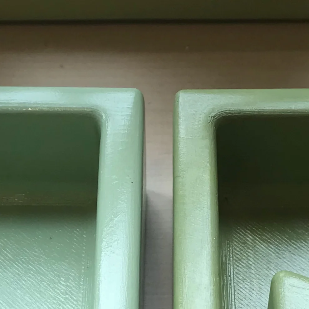 Studio Ays - Green Concrete Ashtray Set Of 2