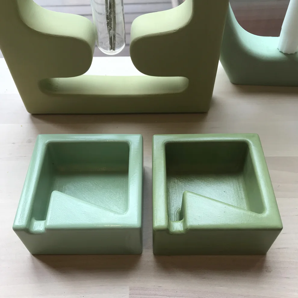 Studio Ays - Green Concrete Ashtray Set Of 2