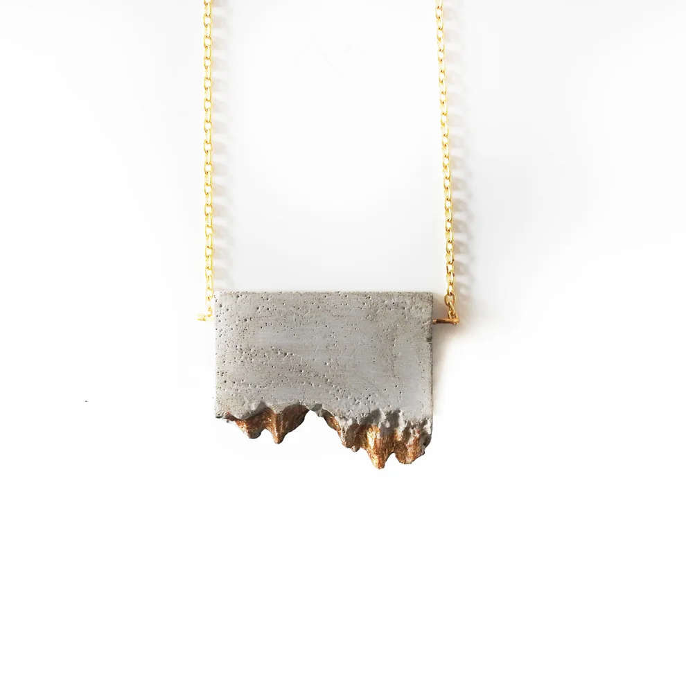 Concrete on sale pendant necklace