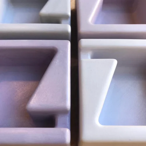 Studio Ays - Concrete Purple Ashtrays Set Of 4