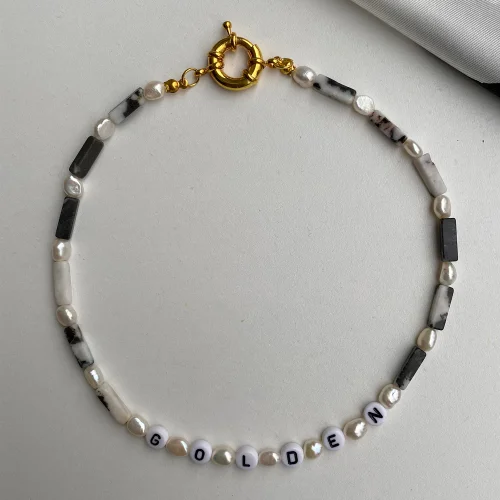 Beany Beady - Howlite Natural Stone Pearl Necklace