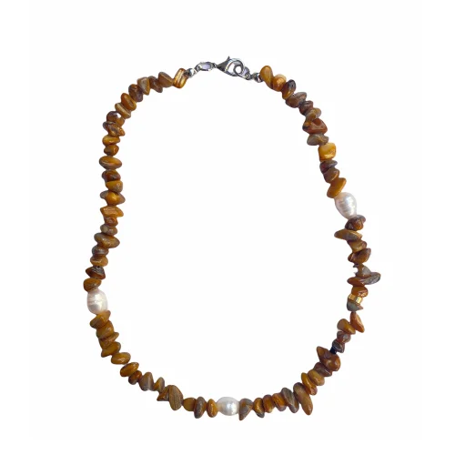 Beany Beady - Pearl Detailed Nacre Necklace