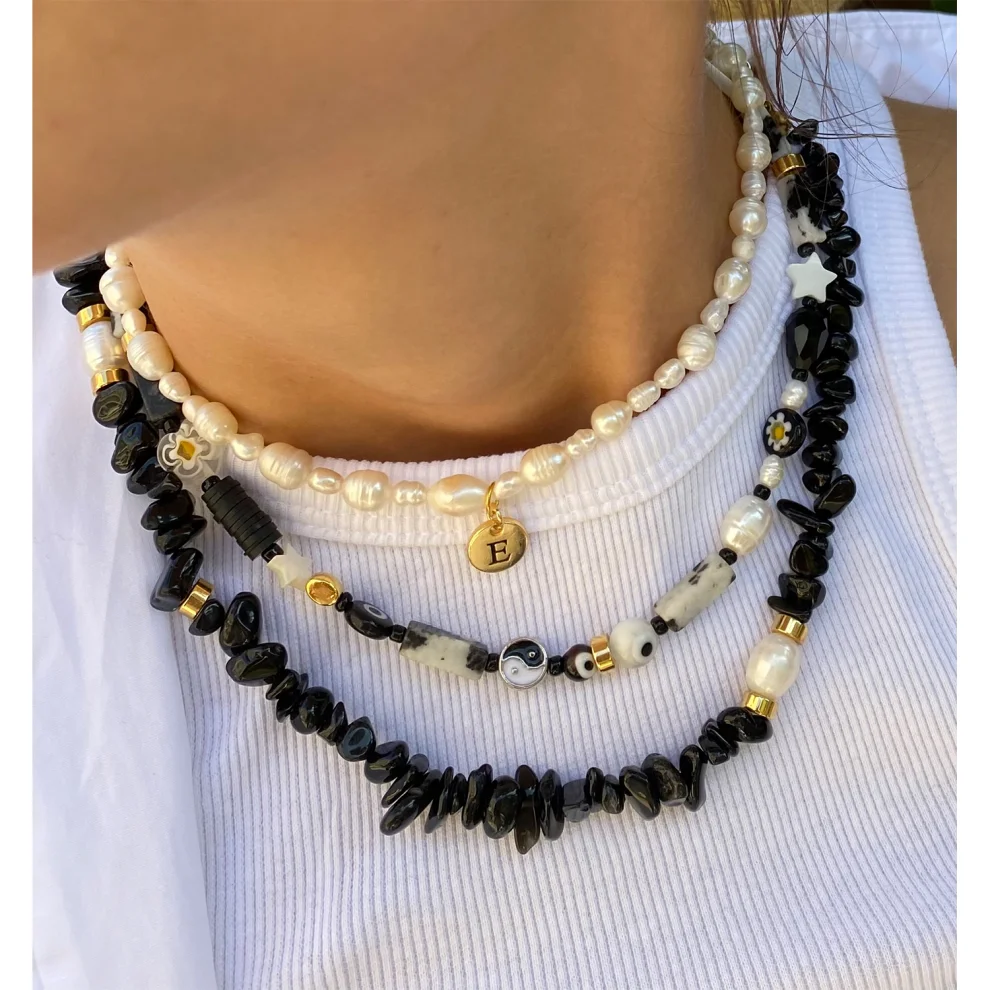 Beany Beady - Pearl Detailed Nacre Necklace