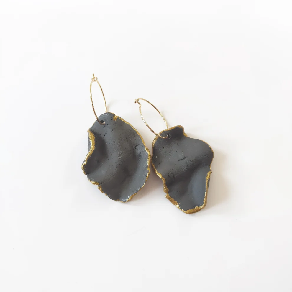 Opia Ceramics - Moire Porcelain Earring