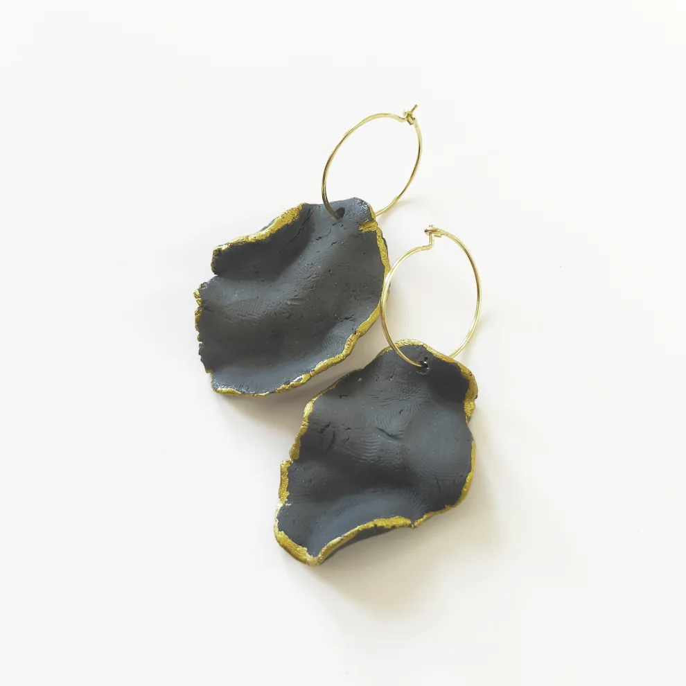 Opia Ceramics - Moire Porcelain Earring