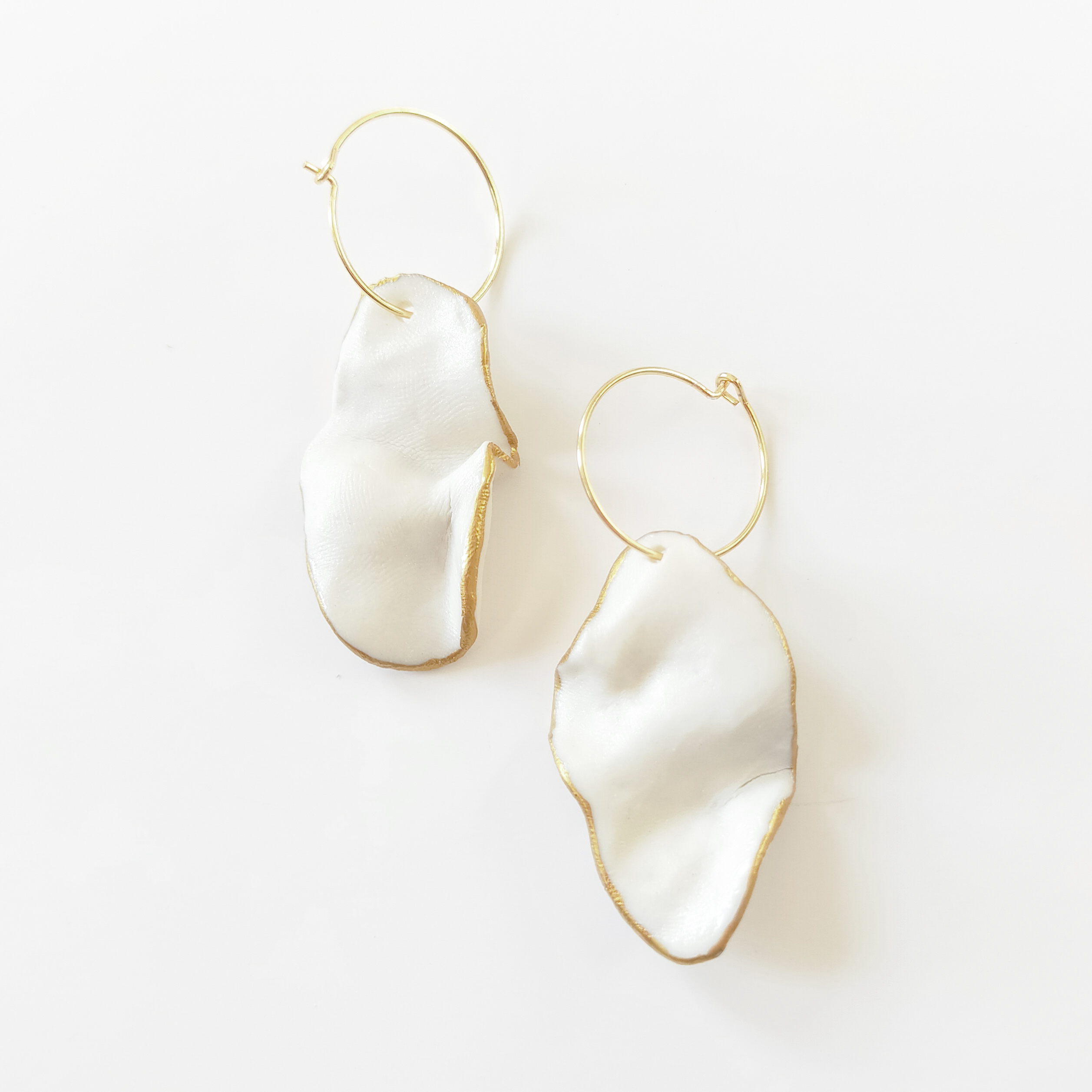 Fold Porcelain Earring