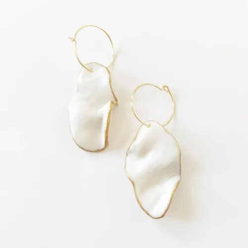 Opia Ceramics - Fold Porcelain Earring