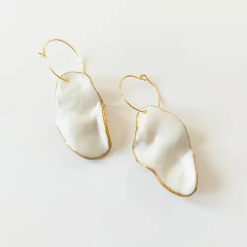 Opia Ceramics - Fold Porcelain Earring