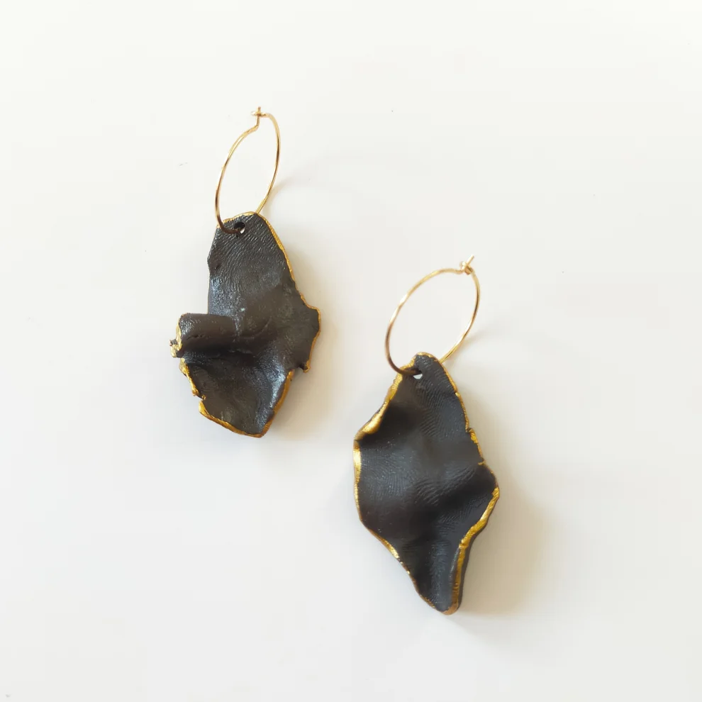 Opia Ceramics - Fold Porcelain Earring