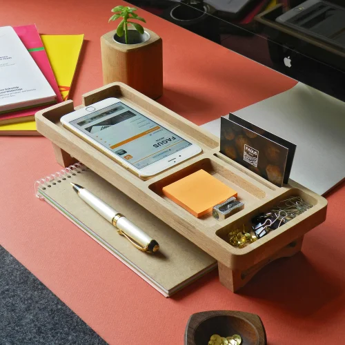 Fagus Wood - Wooden Desk Organizer - Mini Spinney