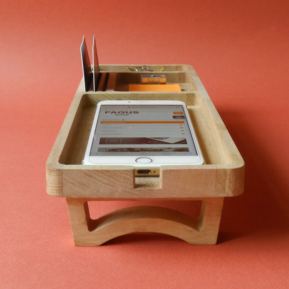 Fagus Wood - Wooden Desk Organizer - Mini Spinney