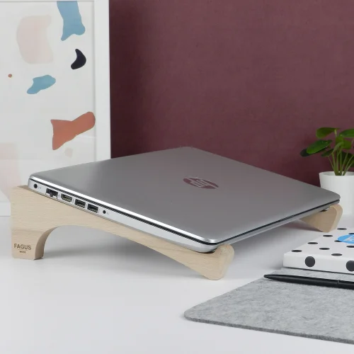 Fagus Wood - Notebook Yükseltici Ve Ahşap Laptop Standı - Luna