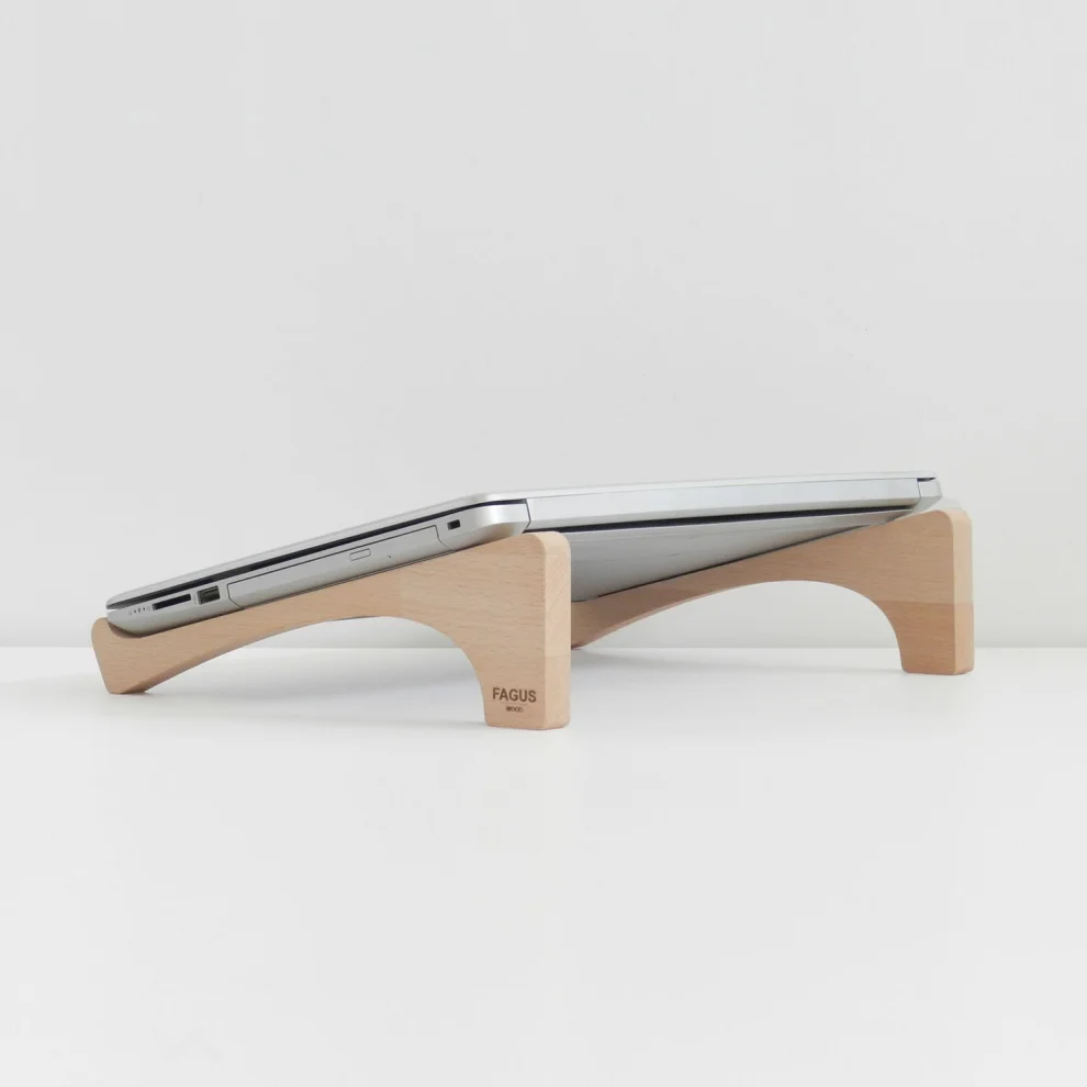 Fagus Wood - Notebook Yükseltici Ve Ahşap Laptop Standı - Luna