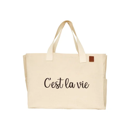 MELINO HOME - La Vie Canvas Tote Bag - Shopping Bag