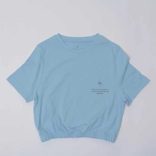 Aslı Yarış - Kız Çocuk Kısa Kollu Crop T-shirt