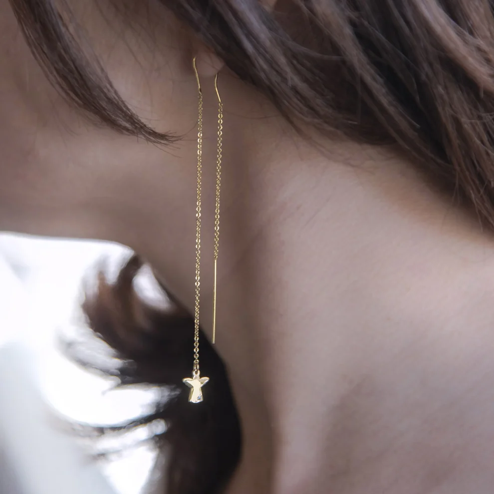 Atelier Petites Pierres - Tiny Angel - Chain Earring