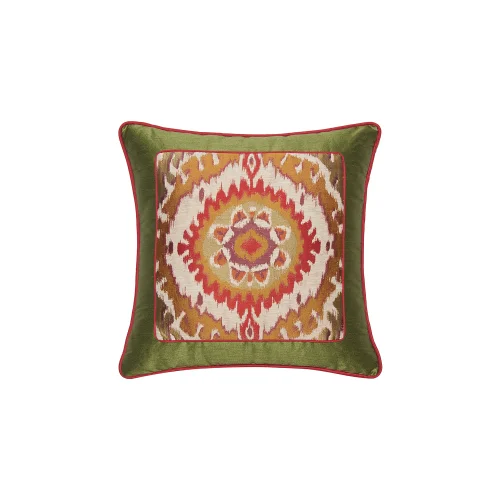 Alpaq Studio - Applique Detailed Silk Shantung Cushion - Il