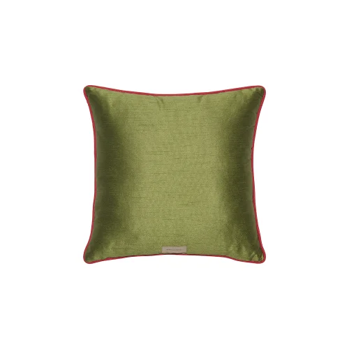 Alpaq Studio - Applique Detailed Silk Shantung Cushion - Il