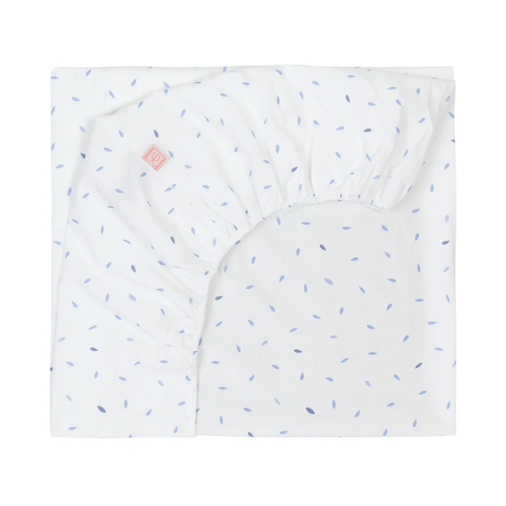 Jera Mini - Baby Fitted Sheet Rain Drops