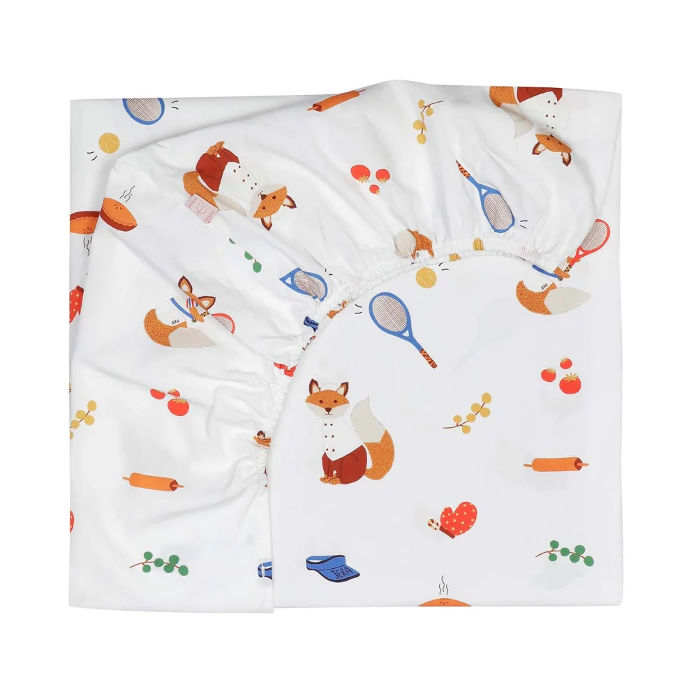 Jera Mini - Baby Fitted Sheet Fox, The Gourmet