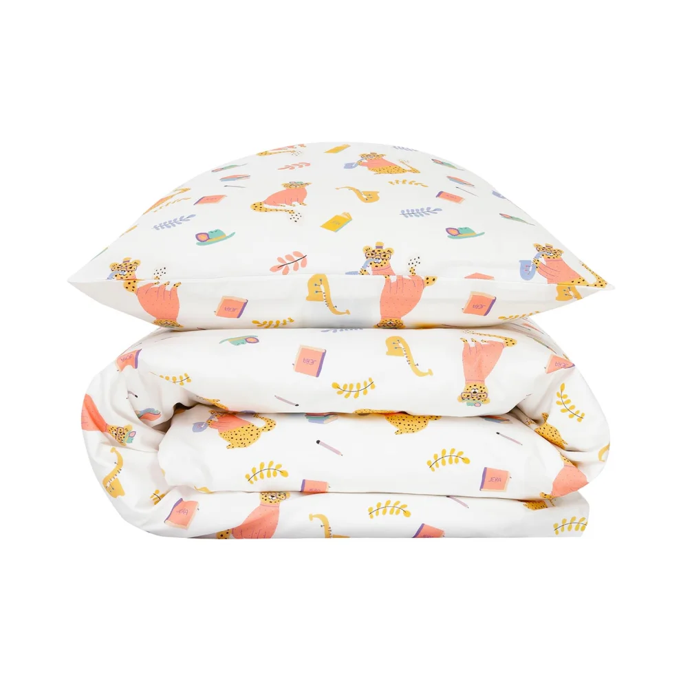 Jera Mini - Kids Duvet Cover & Pillow Case Leopard, The Writer