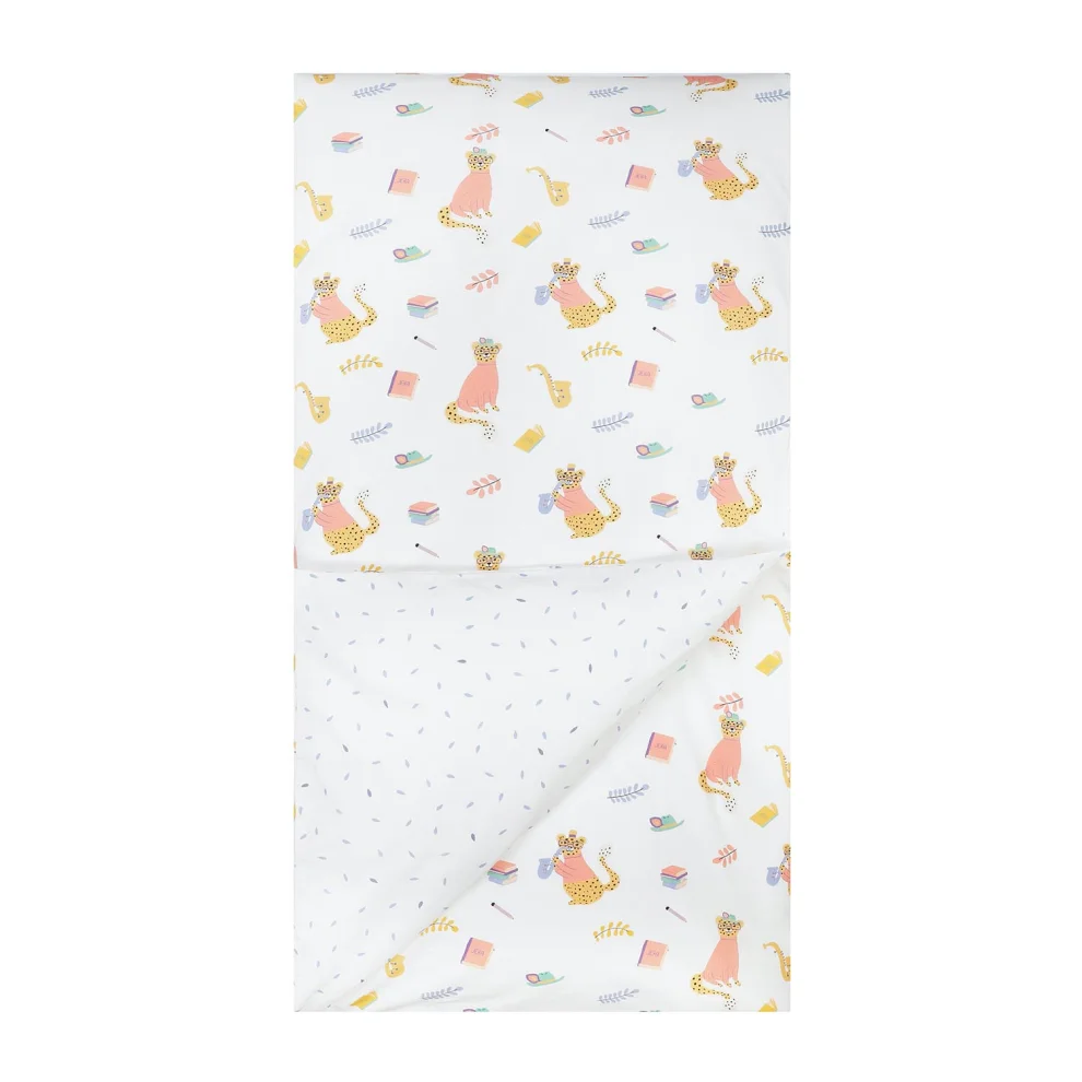 Jera Mini - Kids Duvet Cover & Pillow Case Leopard, The Writer & Rain Drops