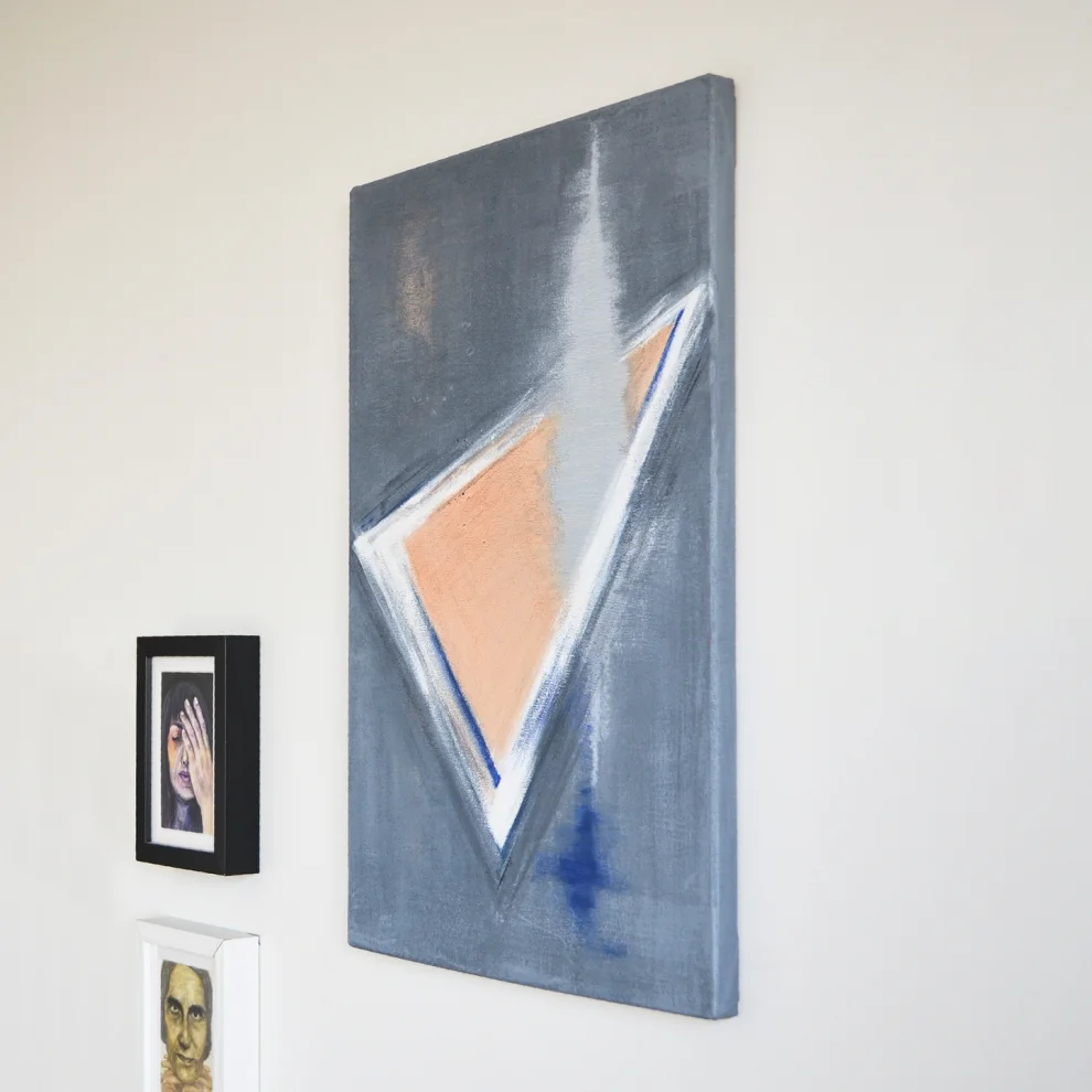 MONO Art Studio - Triangle Akrilik Resim - Kanvas