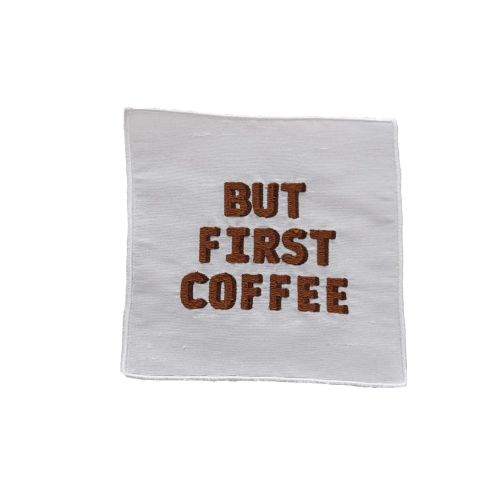 Well Studio Store - But First Coffee - Cocktail Napkin