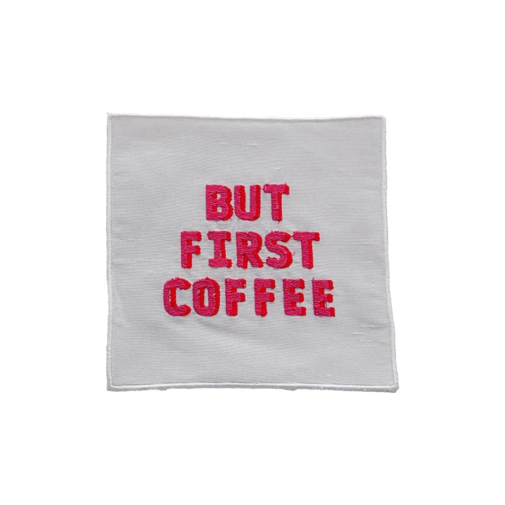 Well Studio Store - But First Coffee - Cocktail Napkin