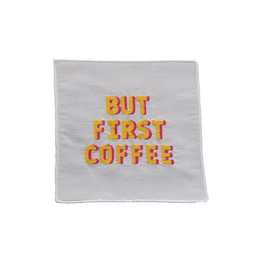 Well Studio Store - But First Coffee - Cocktail Napkin