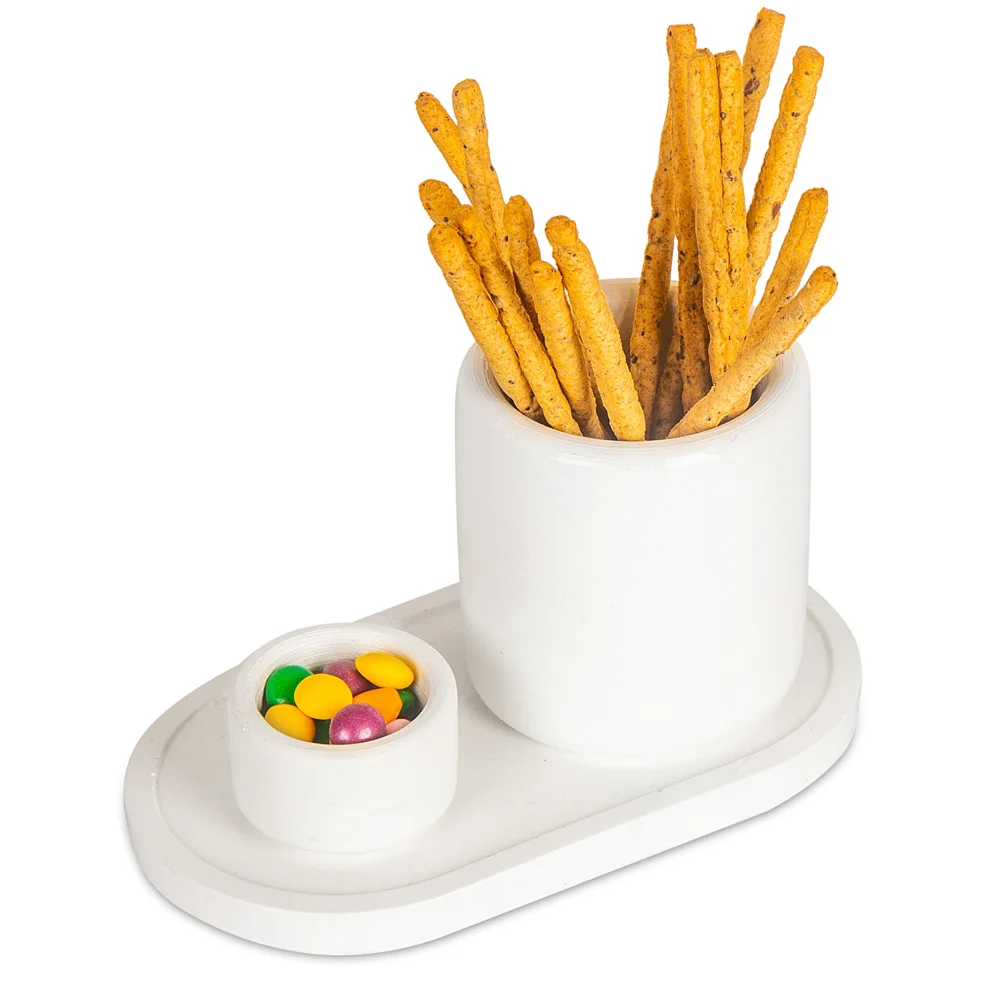 Candu Things - Snow Tray Presentation Pot Set Of 3,