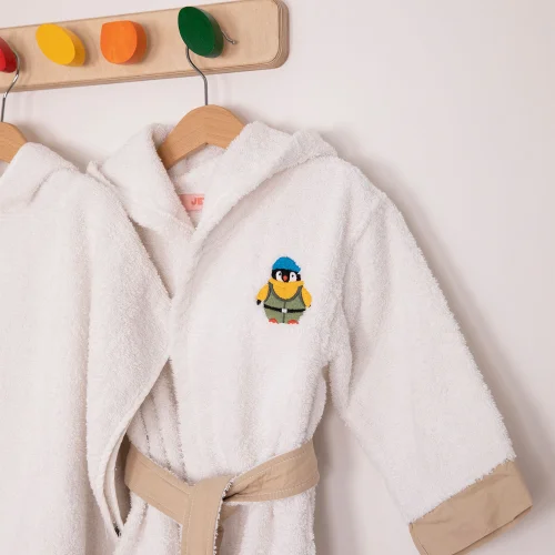 Jera Mini - Penguin, The Adventurer Bathrobe Towel