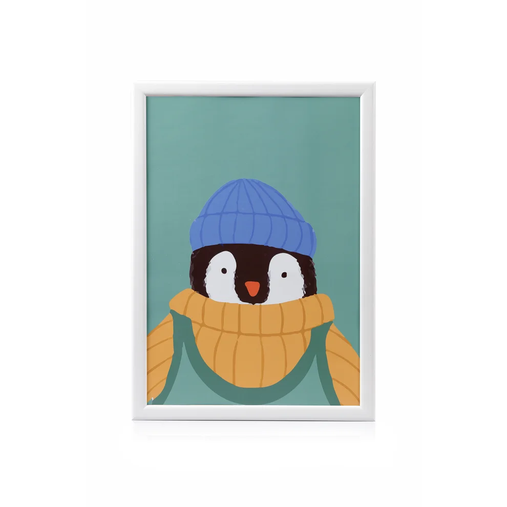 Jera Mini - Penguin's Portrait Framed Art Print